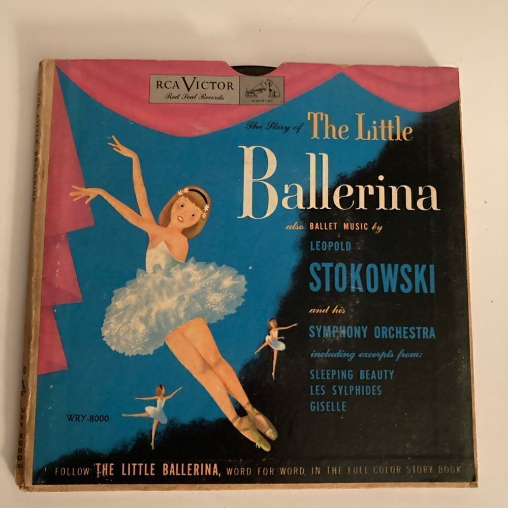 Little Ballerina Ballet Music Story Book Giselle 45 EP 7" Vinyl Record